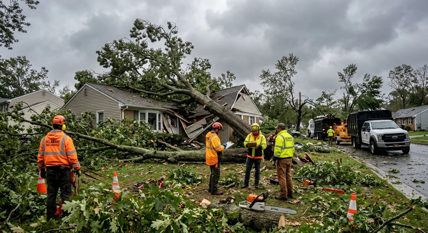 Storm Damage Cleanup in New Castle County, Delaware