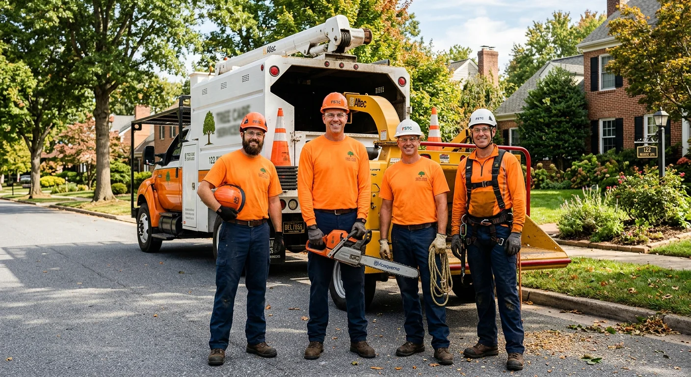 East Coast Tree Service crew in New Castle County, Delaware